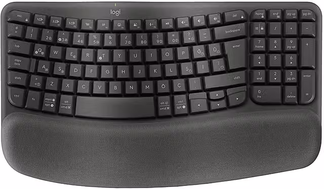 Tastiera Logitech Wave Keys Bluetooth Grigia