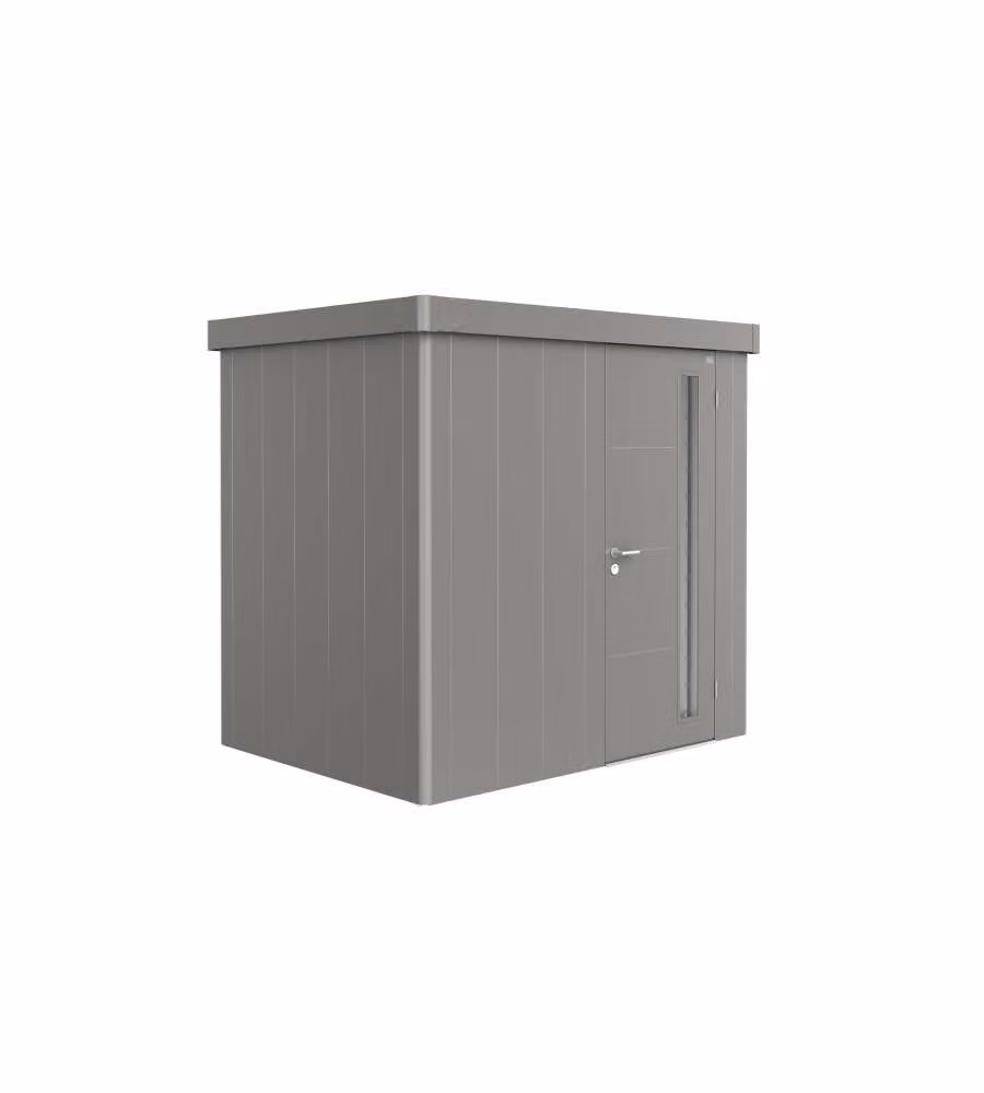 Casetta per attrezzi Neo 1B porta standard, grigio quarzo metallizzato