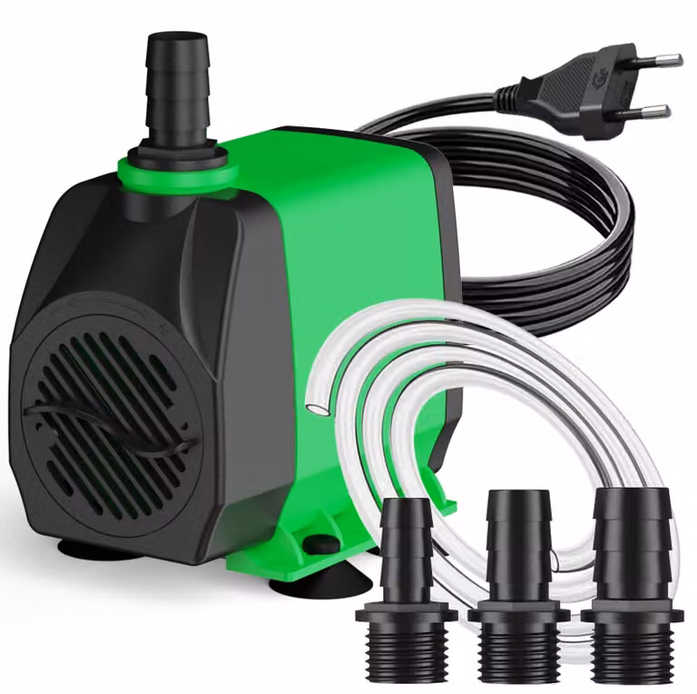 Pompa per acqua da 2500 litri/ora, 45 W, pompa per stagni ultrasilenziosa, ideale per fontane e idrocoltura
