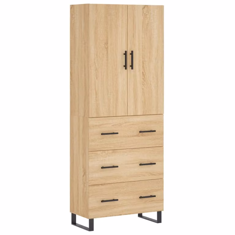 SYFAX™ Credenza Rovere Sonoma 69,5x34x180 cm in Legno Multistrato