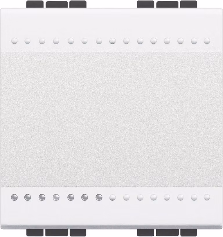 Meccanismo di commutazione a croce 2 moduli 16 AX 250V AC morsetto a vite BTicino Living Light N4004M2N Bianco
