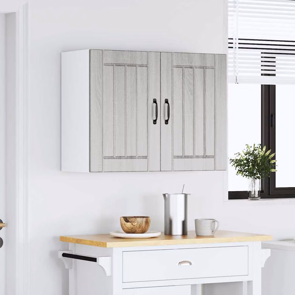 vidaXL Pensile da Cucina Lucca Grigio Sonoma in Legno Multistrato