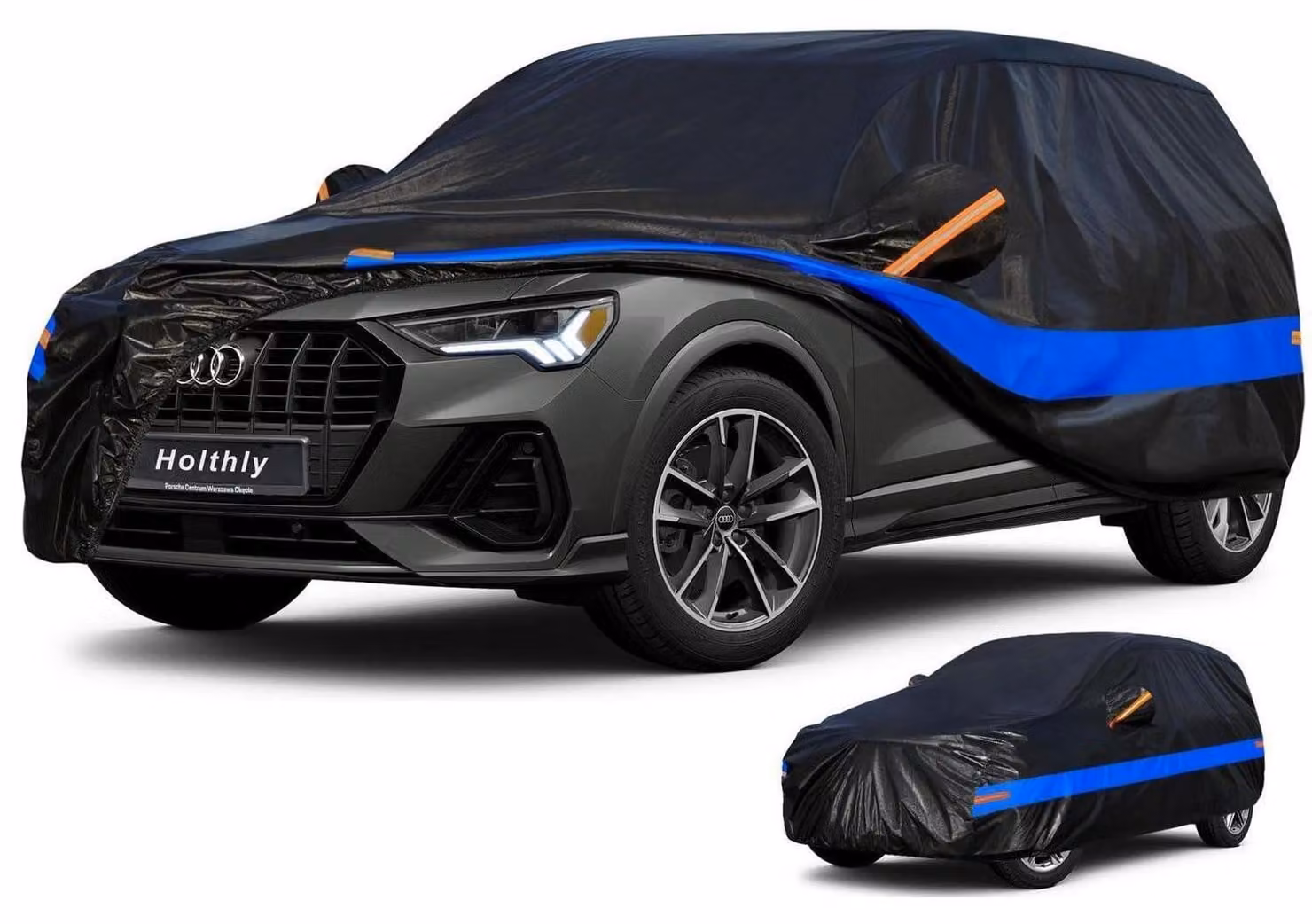 Copertura impermeabile e traspirante per SUV, adatta a veicoli fino a 460 cm, colore blu scuro