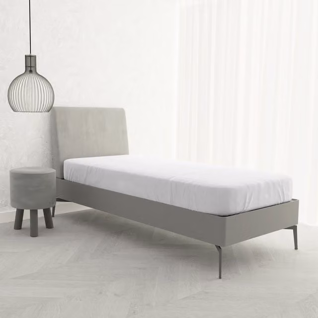 Lenzuolo singolo in cotone con angoli Max bianco Datex