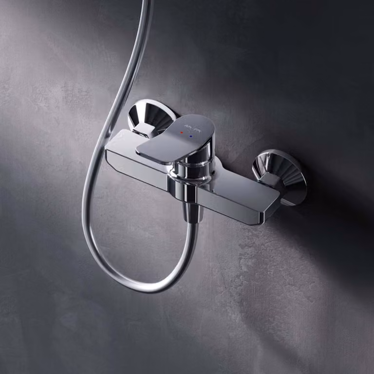 AM.PM Miscelatore per doccia Miscelatore monocomando per doccia Miscelatore cromato Miscelatore per doccia Miscelatore per bagno Rubinetto Miscelatore per bagno Doccia