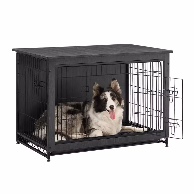 GGabbia per Cani Mobile Tavolino, Nero Inchiostro