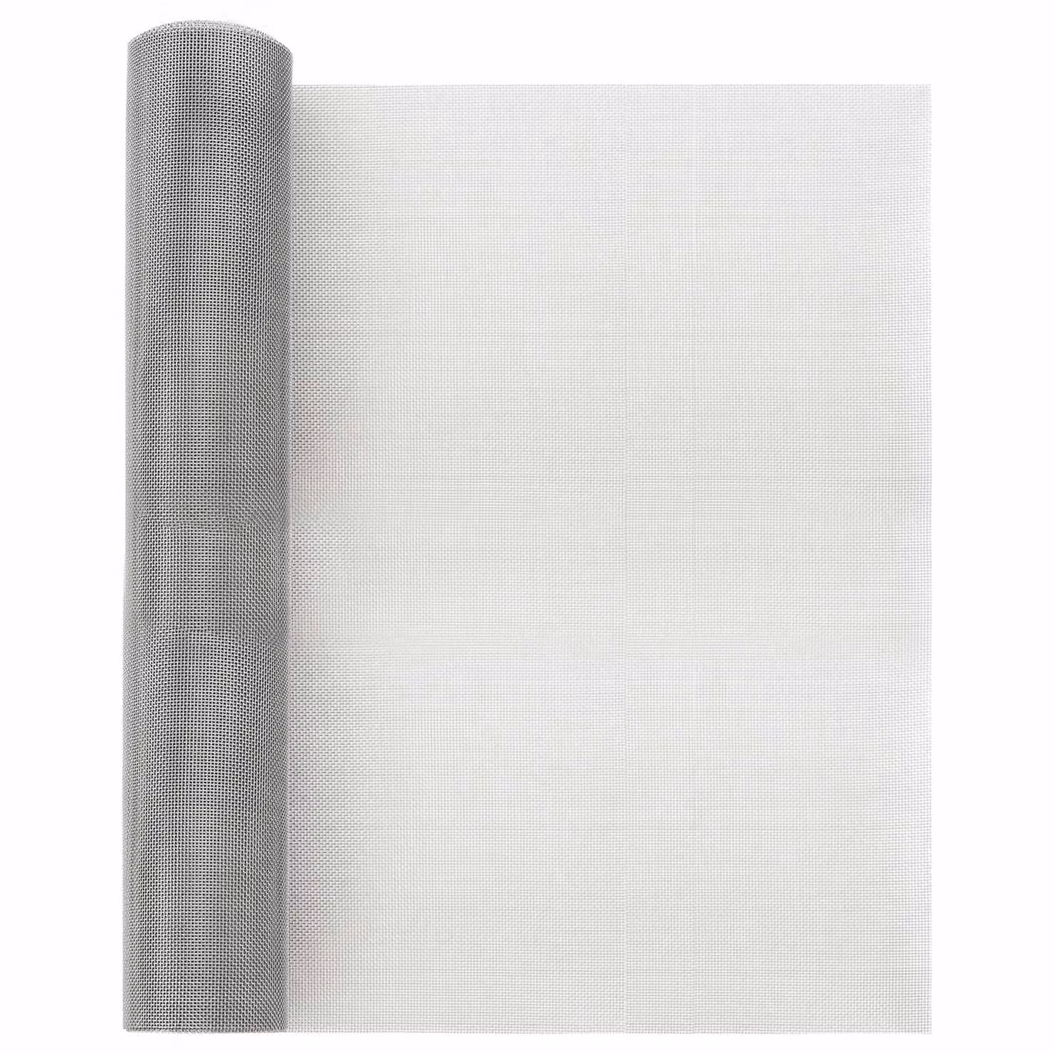 Rete per schermatura vidaXL in acciaio inossidabile argento, L: 1000 cm, H: 40 cm
