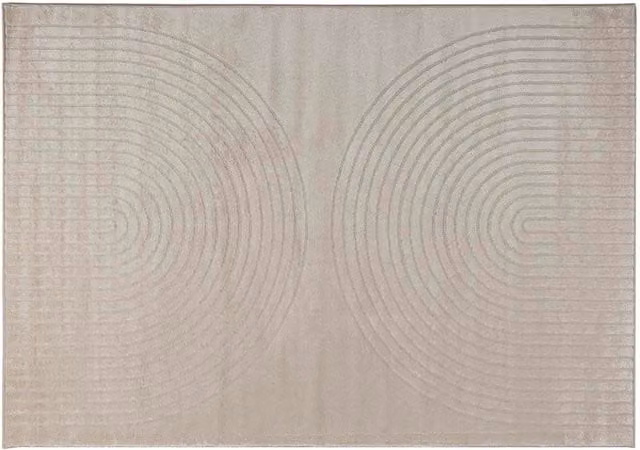 Tappeto rettangolare GALATI beige in poliestere, ideale per soggiorno o corridoio, L: 280 cm x P: 200 cm