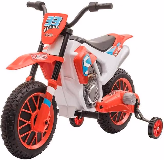 Moto da cross elettrica per bambini da 3 a 5 anni rossa con batteria ricaricabile – 1