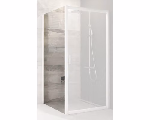 Schermo doccia RAVAK Blix BLPS-80 bianco+trasparente 190 cm 9BH40100Z1