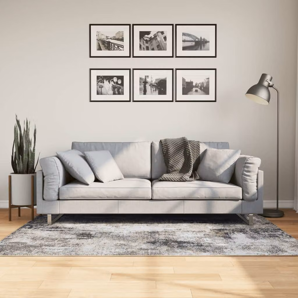 Tappeto lavabile vidaXL con design astratto moderno, multicolore, L: 120 cm x P: 180 cm
