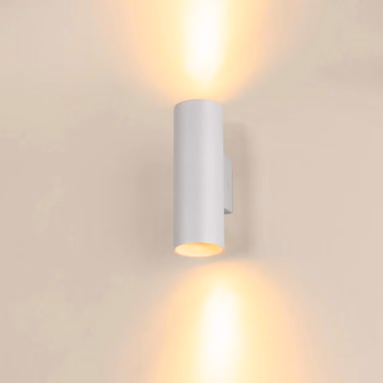 SLV Applique da parete Asto Tube, dimmerabile, Bianco / Opale, Soggiorno / Sala da pranzo, Alluminio, Moderno, Applique