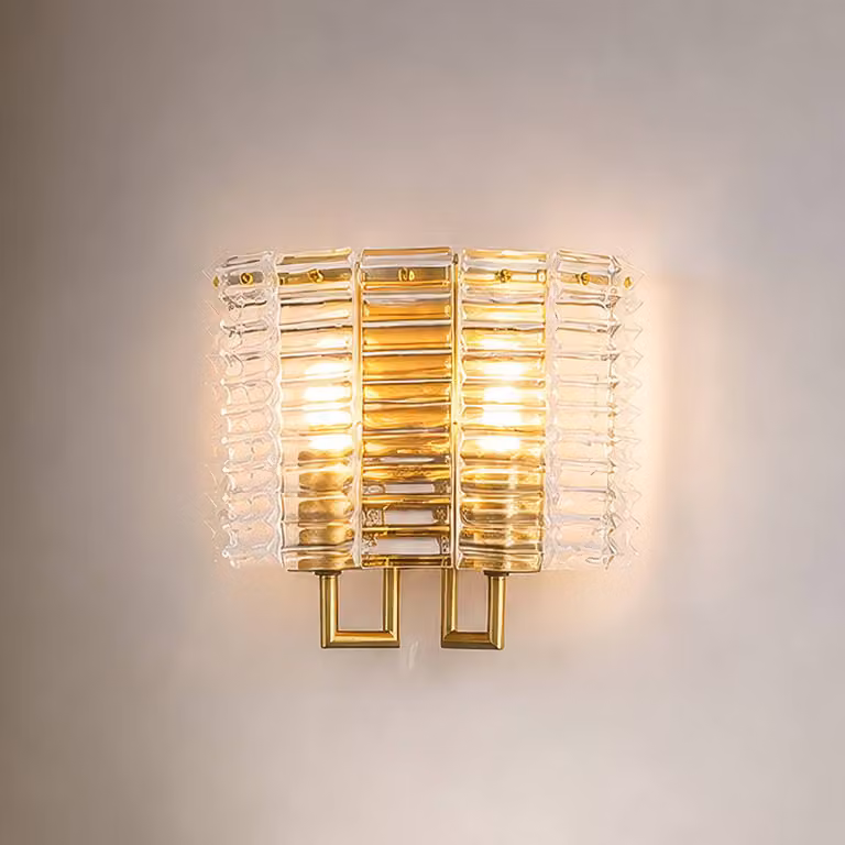 Searchlight Applique da parete Flute, dimmerabile, Ottone / Oro, Soggiorno / Sala da pranzo, Metallo, Applique