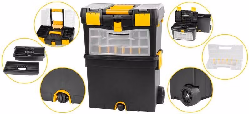 Box per attrezzi Strend Pro TBx3042, Roller, su ruote con maniglia, max. 25 kg