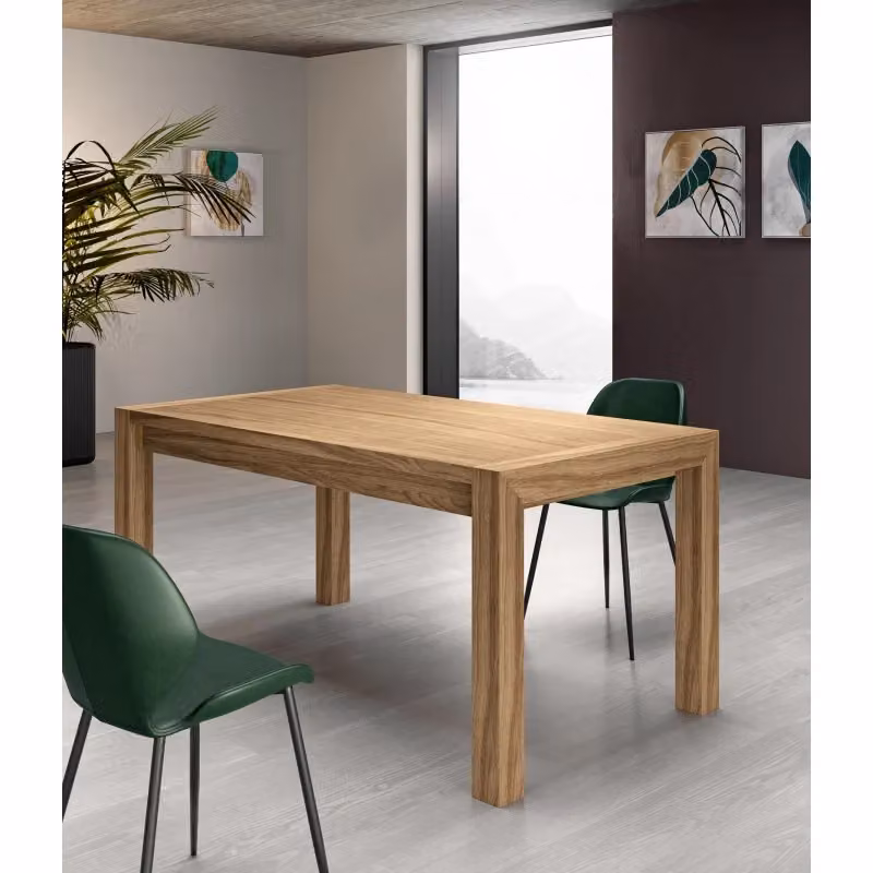 Tavolo da pranzo allungabile Nevada Stones in legno rovere color marrone L: 160/240 cm, P: 90 cm, H: 76 cm – 2
