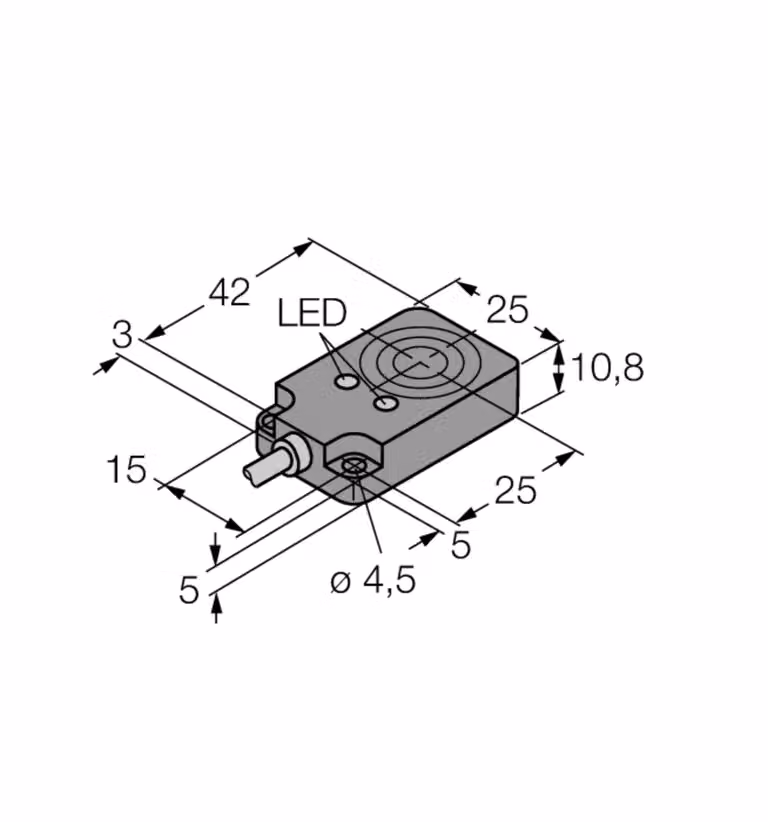 1662001 - BI8U-Q10-AP6X2, sensore induttivo Uprox