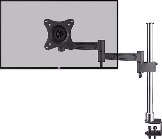 Monitor standaard zwenkabile kantelabile per schermi da 13 a 30 pollici VESA 100x100 - argento nero