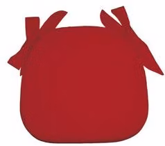 Cuscino seduta sagomato a cuneo Olibò colore rosso