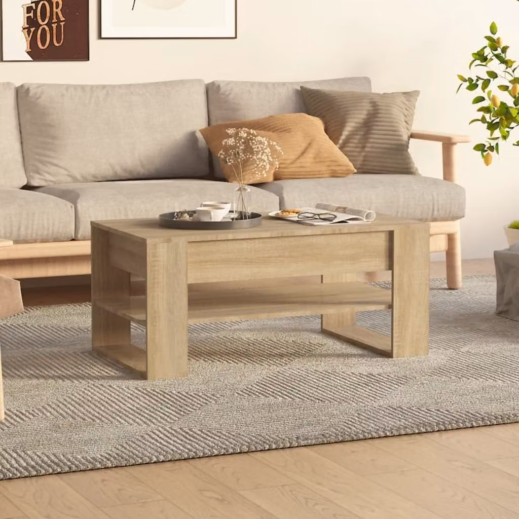 Maison Exclusive - Tavolino Sonoma in rovere 102x55x45 cm Materiale ligneo