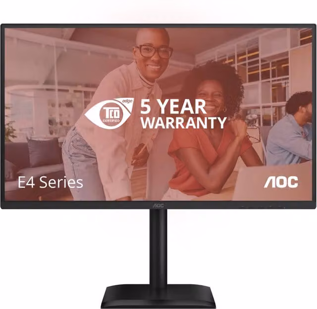 Monitor Professionale AOC 27E4CV da 27 pollici IPS Full HD 120Hz Nero con HDMI, DisplayPort e USB-C