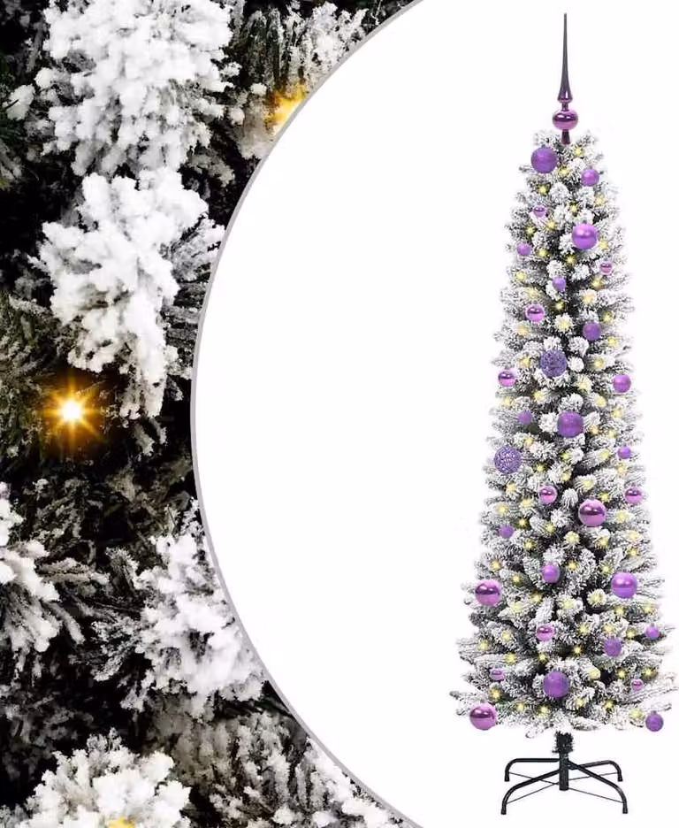 Albero di Natale artificiale con 150 LED Bianco 150 cm