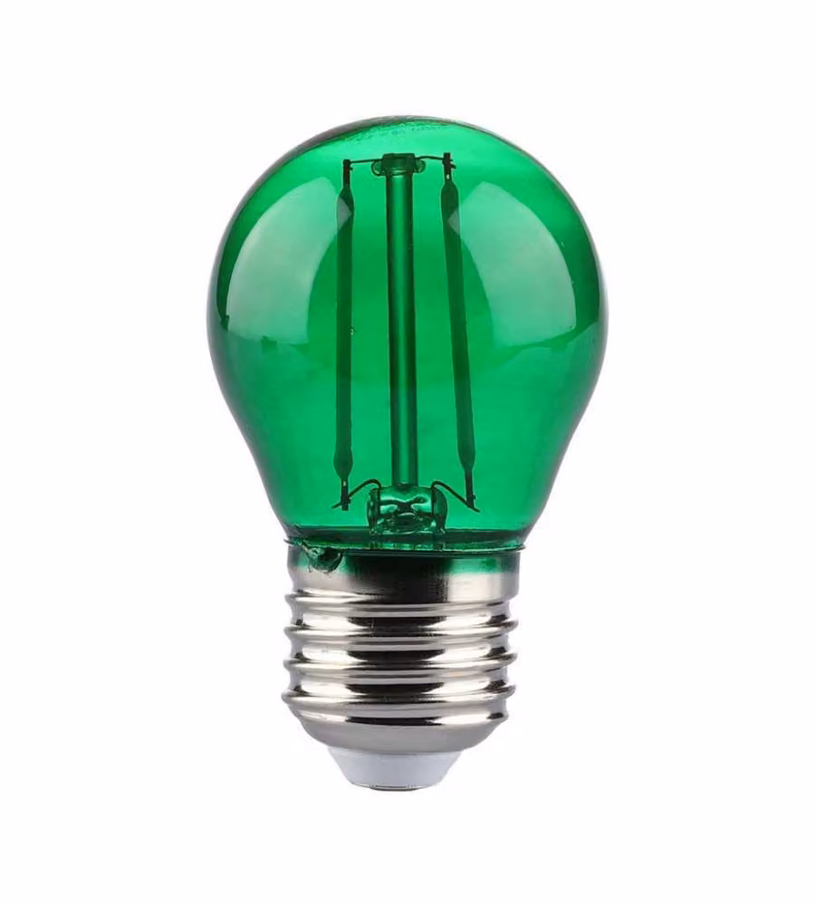 2W G45 Led Green Color Filament Bulb E27