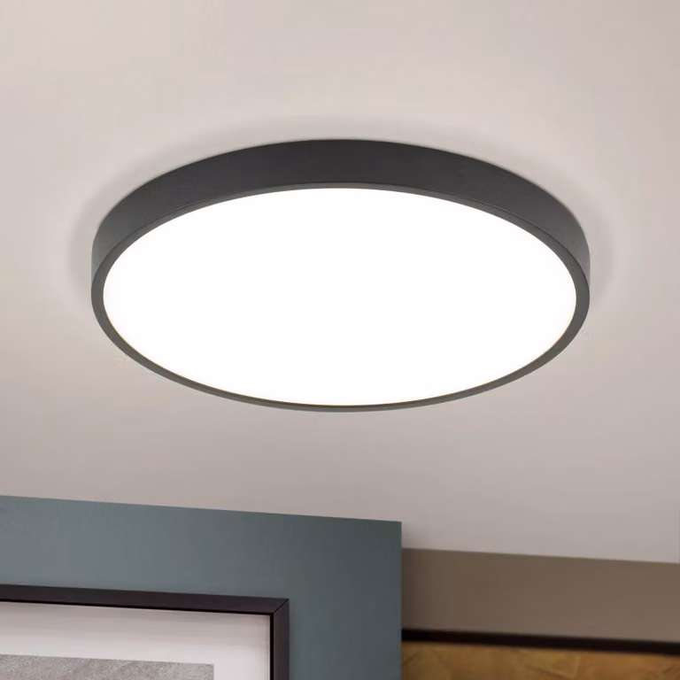 ORION Plafoniera a LED Bully, Nero, Soggiorno / Sala da pranzo, Alluminio, Plafoniera LED