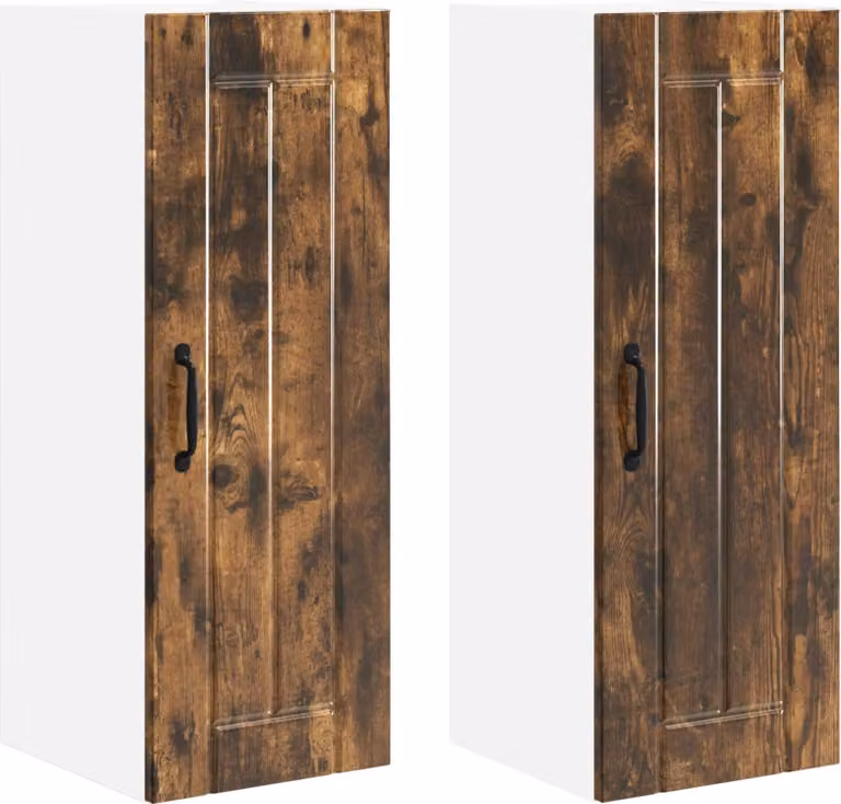 Armadietto a muro LUCCA 2 pcs Rovere Fumo 30 x 31 x 80 cm