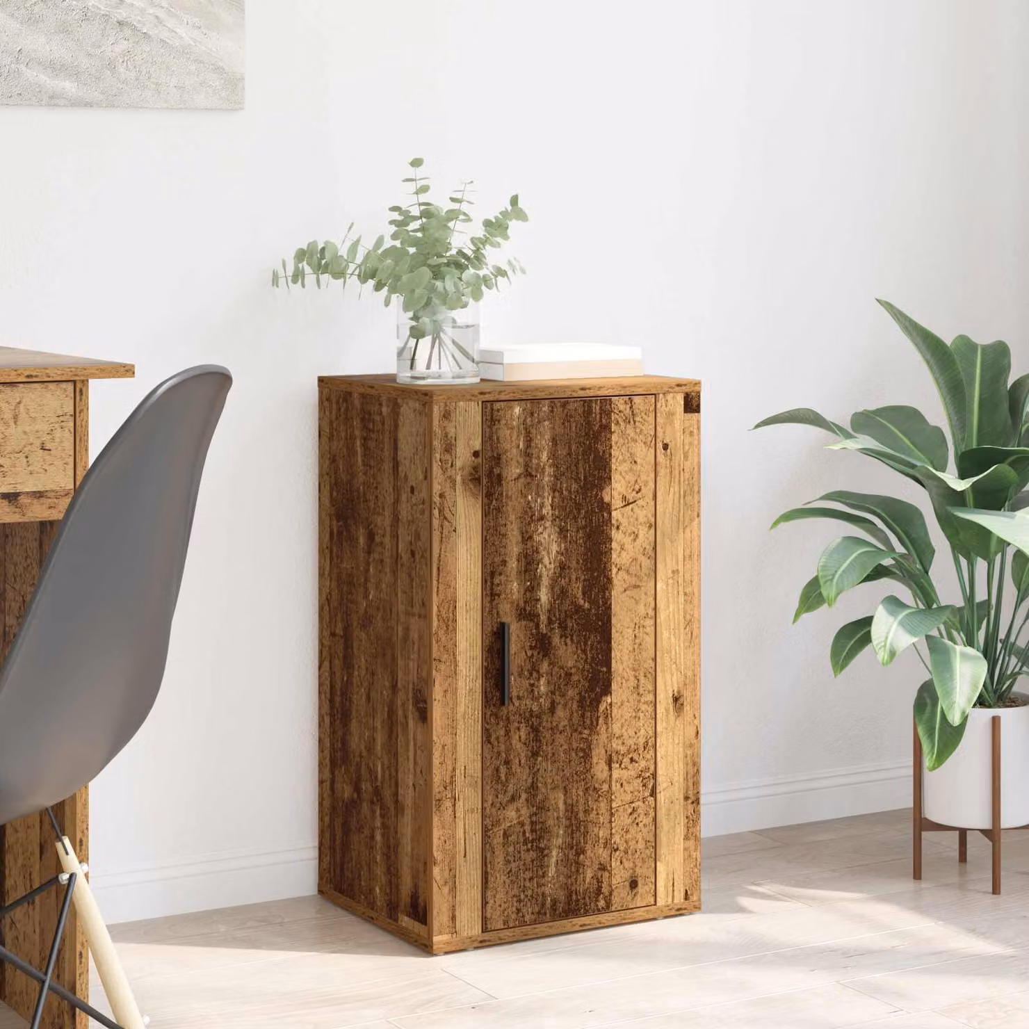 Credenza moderna vidaXL in legno ingegnerizzato color marrone L: 40 cm, P: 33 cm, H: 70 cm
