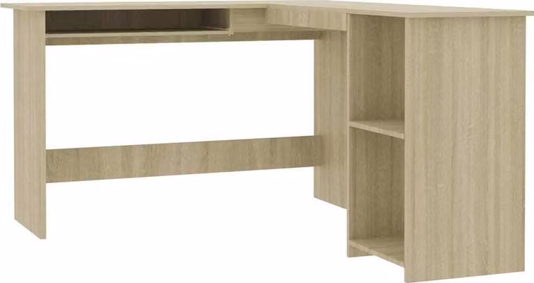 Scrivania Angolare a L Rovere Sonoma 120x140x75cm Multistrato