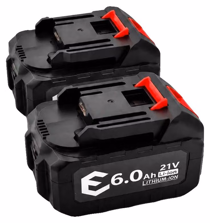 Batteria agli ioni di litio ricaricabile, 21V, capacità 6000 mAh, 21V6.0-2 pezzi