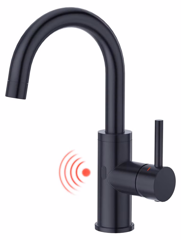 Rubinetto a infrarossi senza contatto, miscelatore monocomando, per cucina e bagno