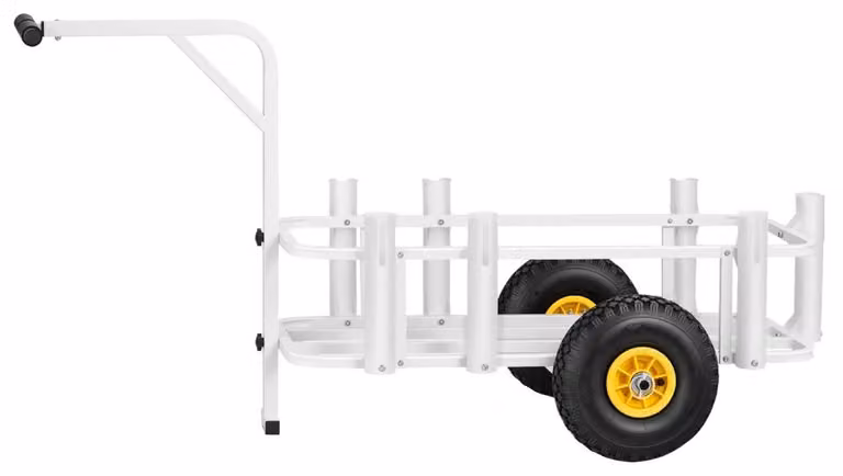 Carrello trasportabile pieghevole - Capacità di carico: 90,7 kg - Ruote in gomma da 280 mm - Telaio Acciaio al carbonio