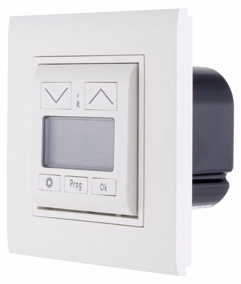 Orologio per avvolgibili, dispositivo completo da incasso, bianco, per uso domestico