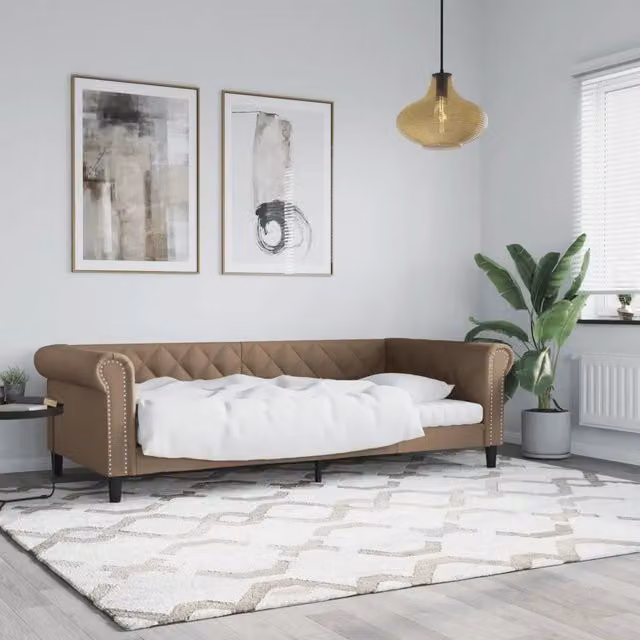 Letto da Giorno vidaXL in Similpelle Beige L: 80 cm, P: 200 cm