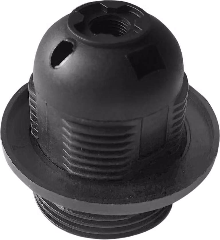 Portalampada, termoplastico, E27A, nero