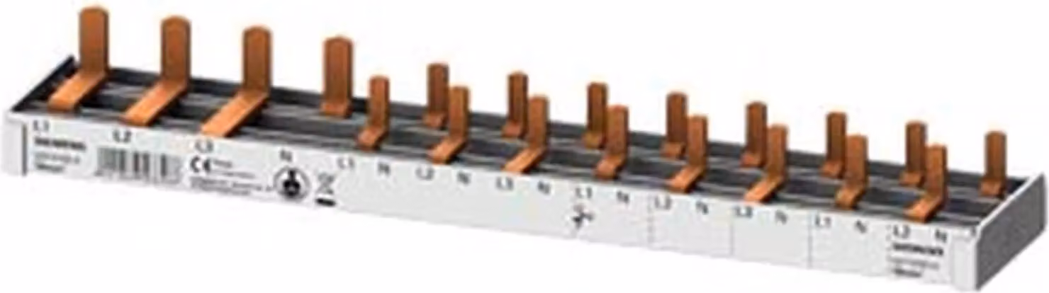 Siemens Barra collettrice compatta, 10 mm2, 3p/N, FI N-destra, 1x FI 4 poli, 1 pz.