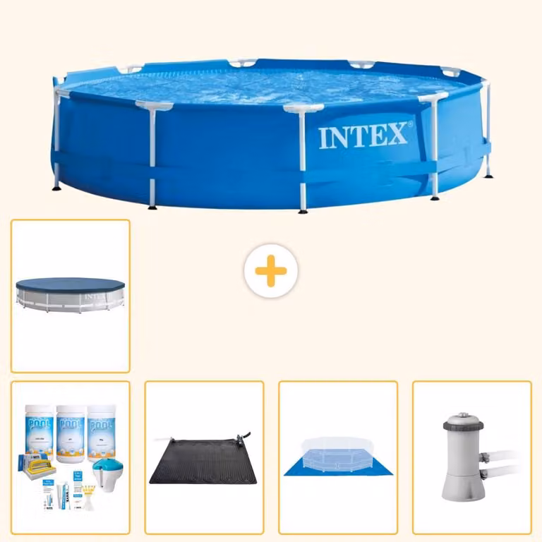 Piscina autoportante rettangolare - 366x76 cm - 6 pezzi - Modello S20430