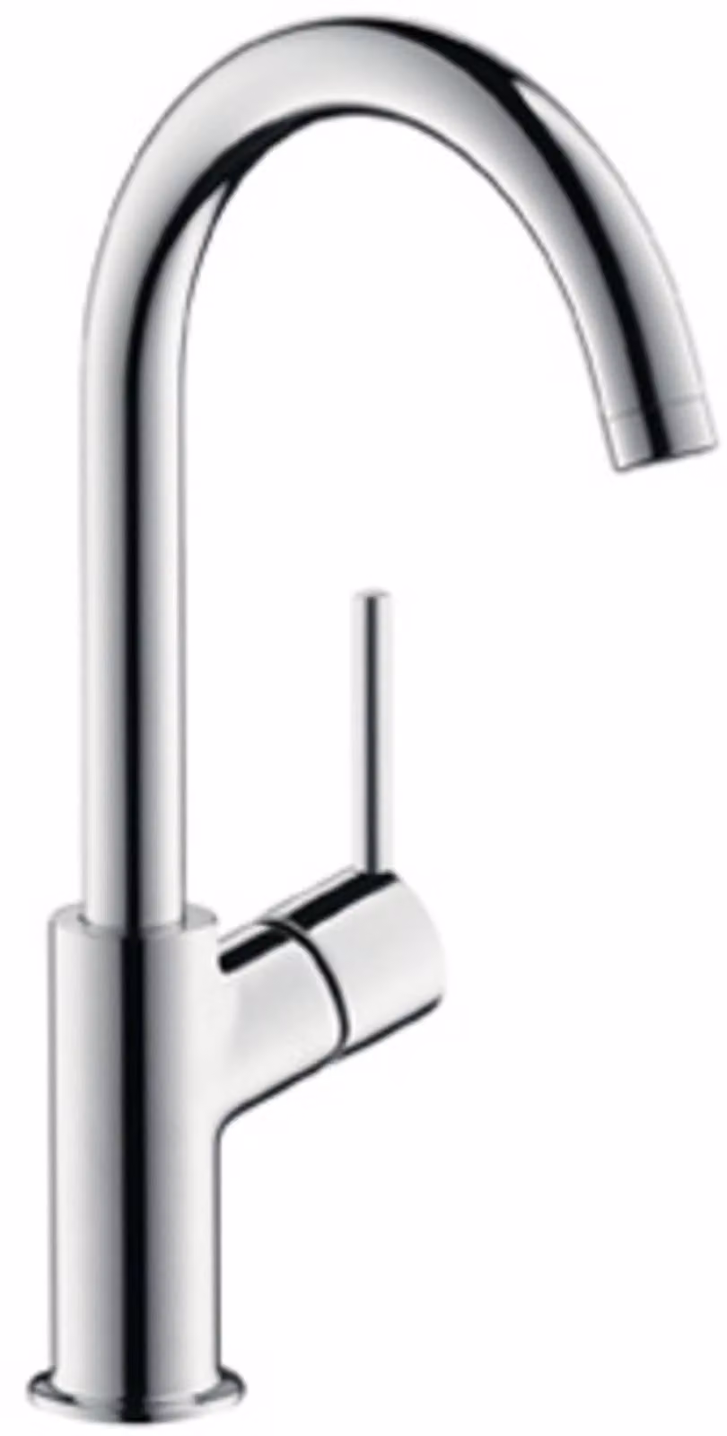 hansgrohe Talis Mitigeur monocommandé pour lavabo 210, garniture d'écoulement Push-Open, bec pivotant 120 degrés, 32082000, 32082000