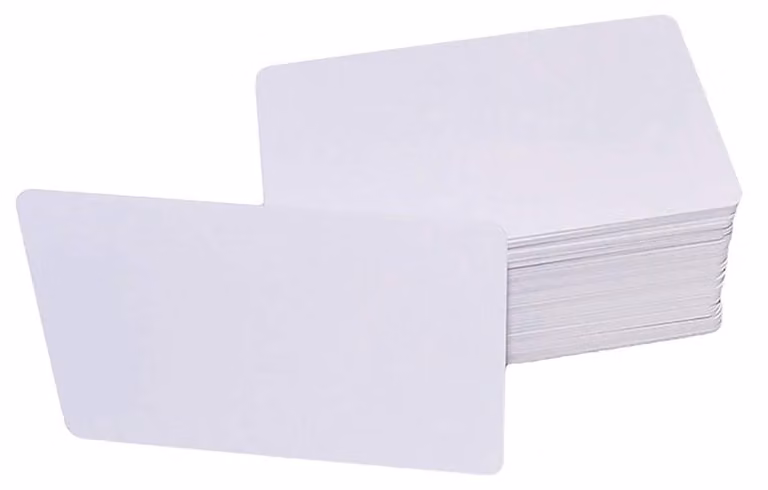 100 tessere di accesso RFID, frequenza 13,56 MHz, riscrivibili, in PVC, colore bianco