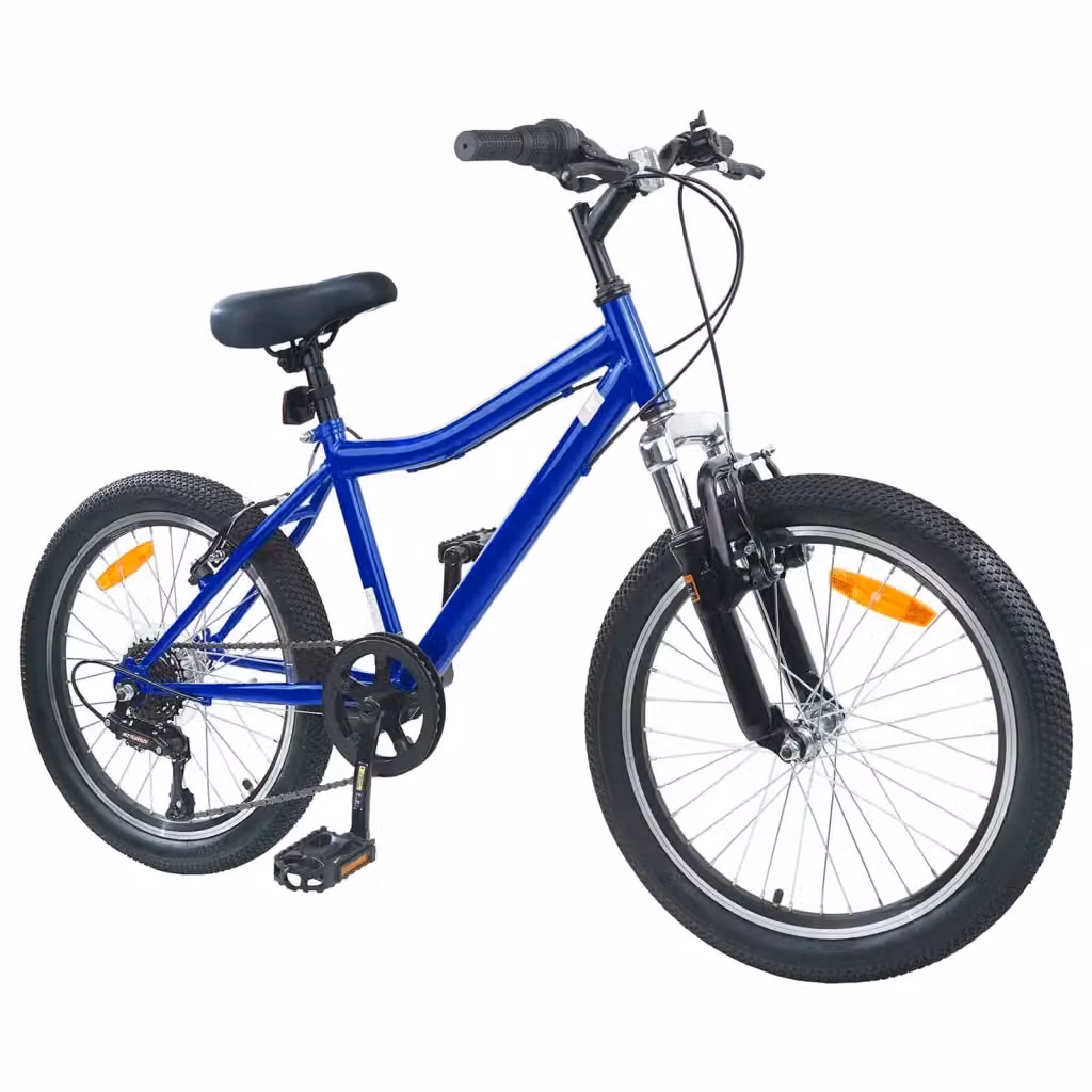 Bicicletta per bambini vidaXL da 20 pollici con 6 marce, colore blu – 2