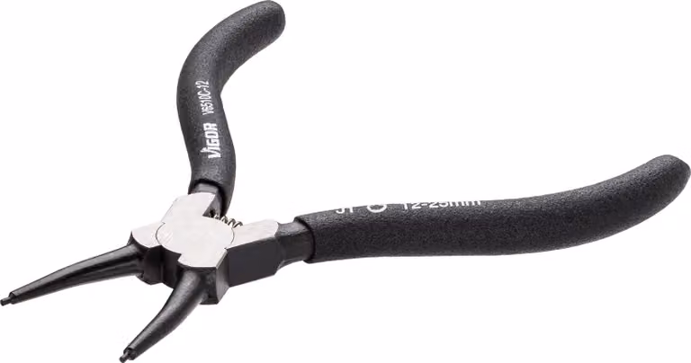 Pinza per anelli di sicurezza VIGOR V6510C-12 Lunghezza: 140 mm
