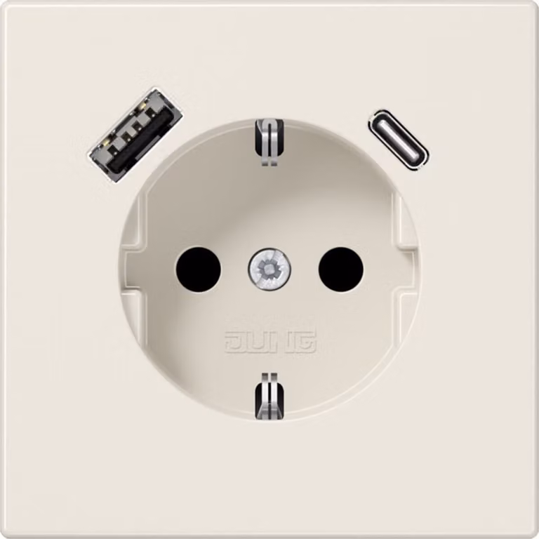 Jung SCHUKO Presa di corrente con USB tipo AC LS1520-15CA (LS1520-15CA)