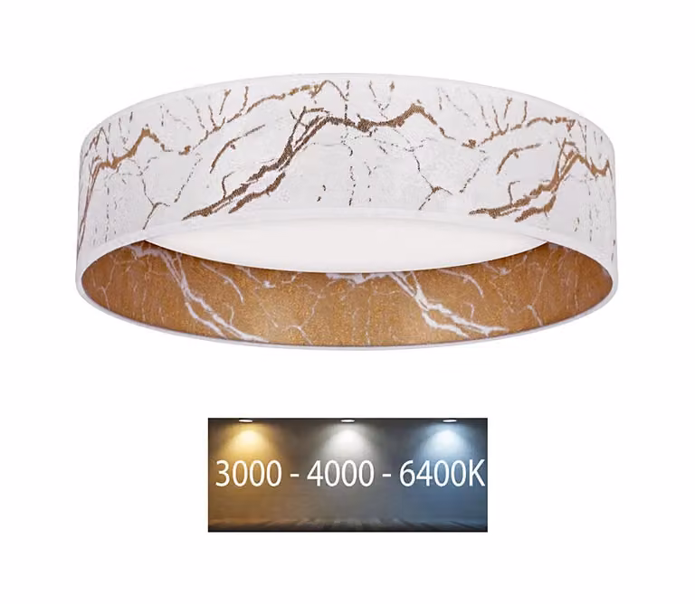 Brilagi - Plafoniera LED VELVET LED/12W/230V d. 30 cm 3000K/4000K/6400K bianco/oro