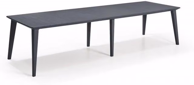 Tavolo da pranzo da giardino Lima Keter in resina antracite per esterno con design moderno e resistente alle intemperie