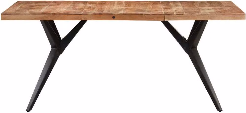 Tavolo da Pranzo 160x80x76 cm in Legno Massello di Acacia