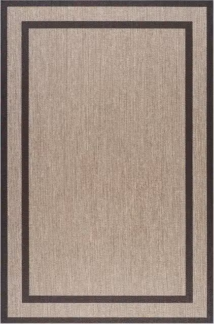 Tappeto rettangolare DEBLON in poliestere con antiscivolo, marrone, oro e nero, L: 120 cm x P: 180 cm
