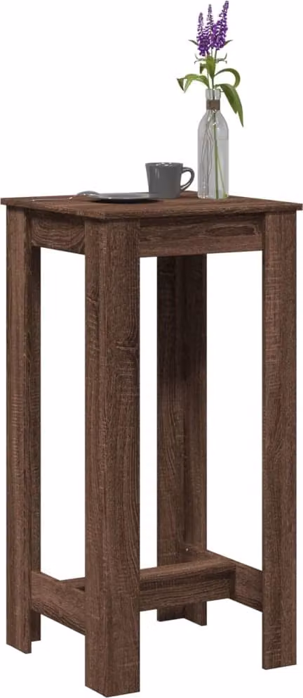 Maison Exclusive - Tavolo da bar effetto rovere marrone 51x50x103,5 cm Materiale ligneo