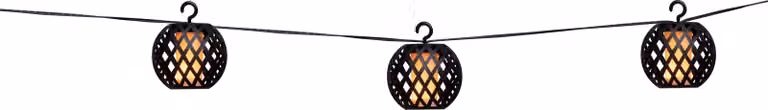 Grundig luci solari da giardino 8 lanterne LED 12 lumen LED con effetto fiamma Pannello solare incluso Durata della batteria 86 ore Nero
