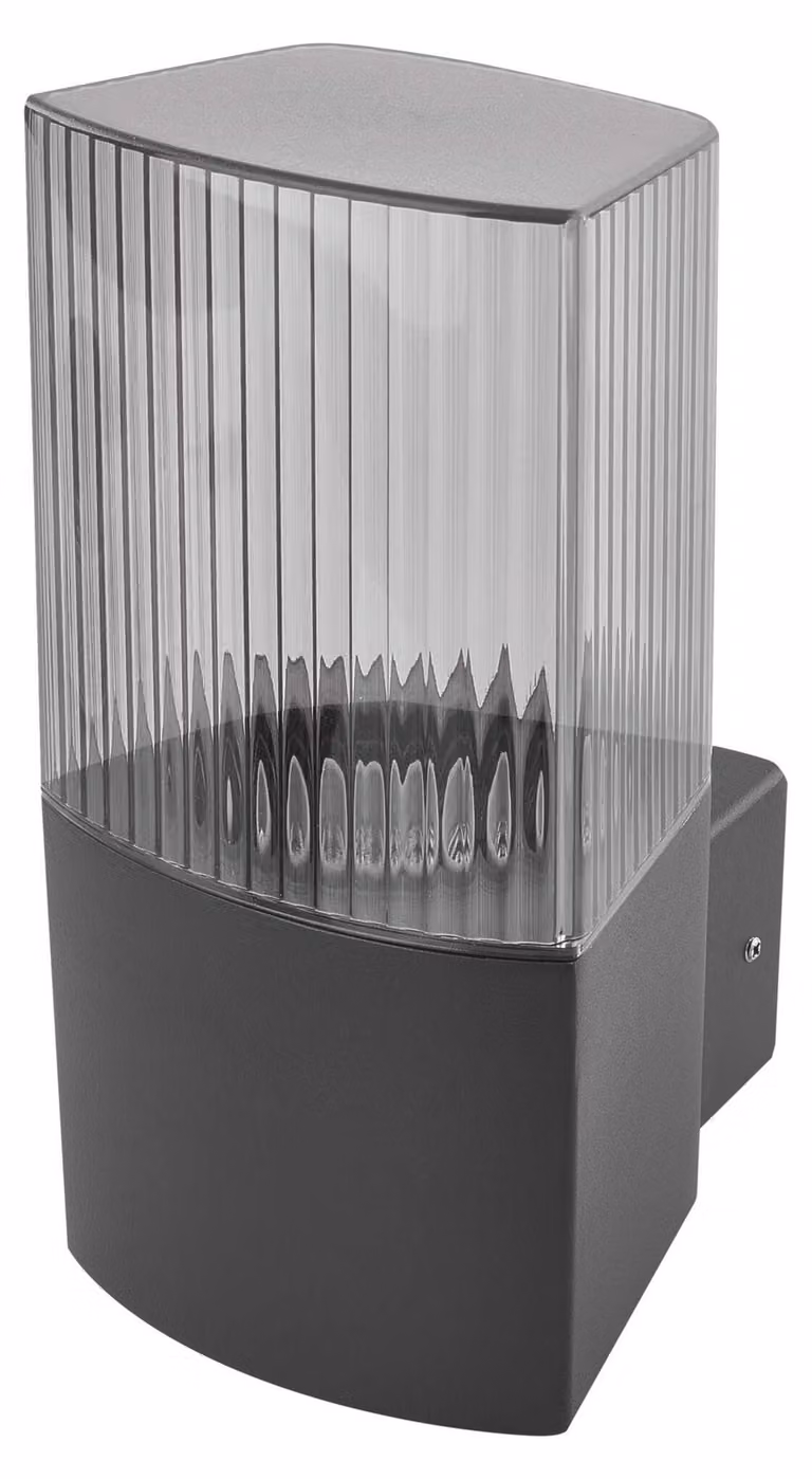 EMOS Apparecchio per facciate antracite Lana per lampadina E27 ZGL010P